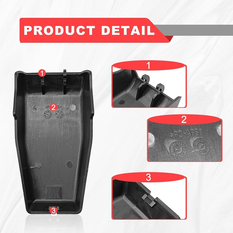 NOTISH 2PCS Black Rear Window Hinge Liftgate Glass Hinge Cover Trim Compatible with Wrangler JK 2007-2017 68140033AA - Image 5